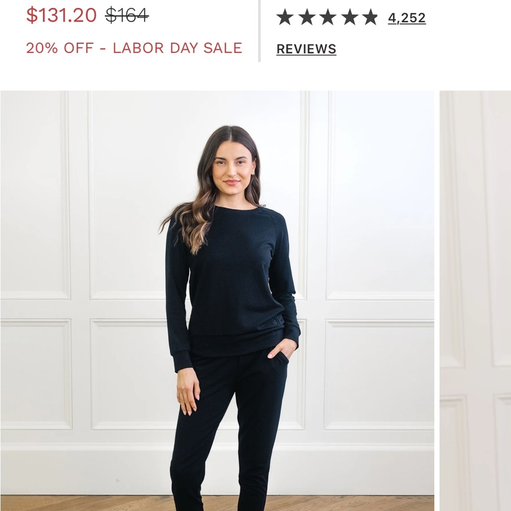 Women's Black Pajama Set